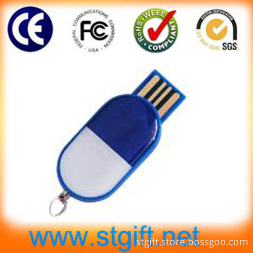 Custom Logo for Classic Plastic Flash USB Memory 2GB